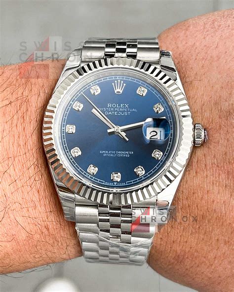 rolex blue diamond